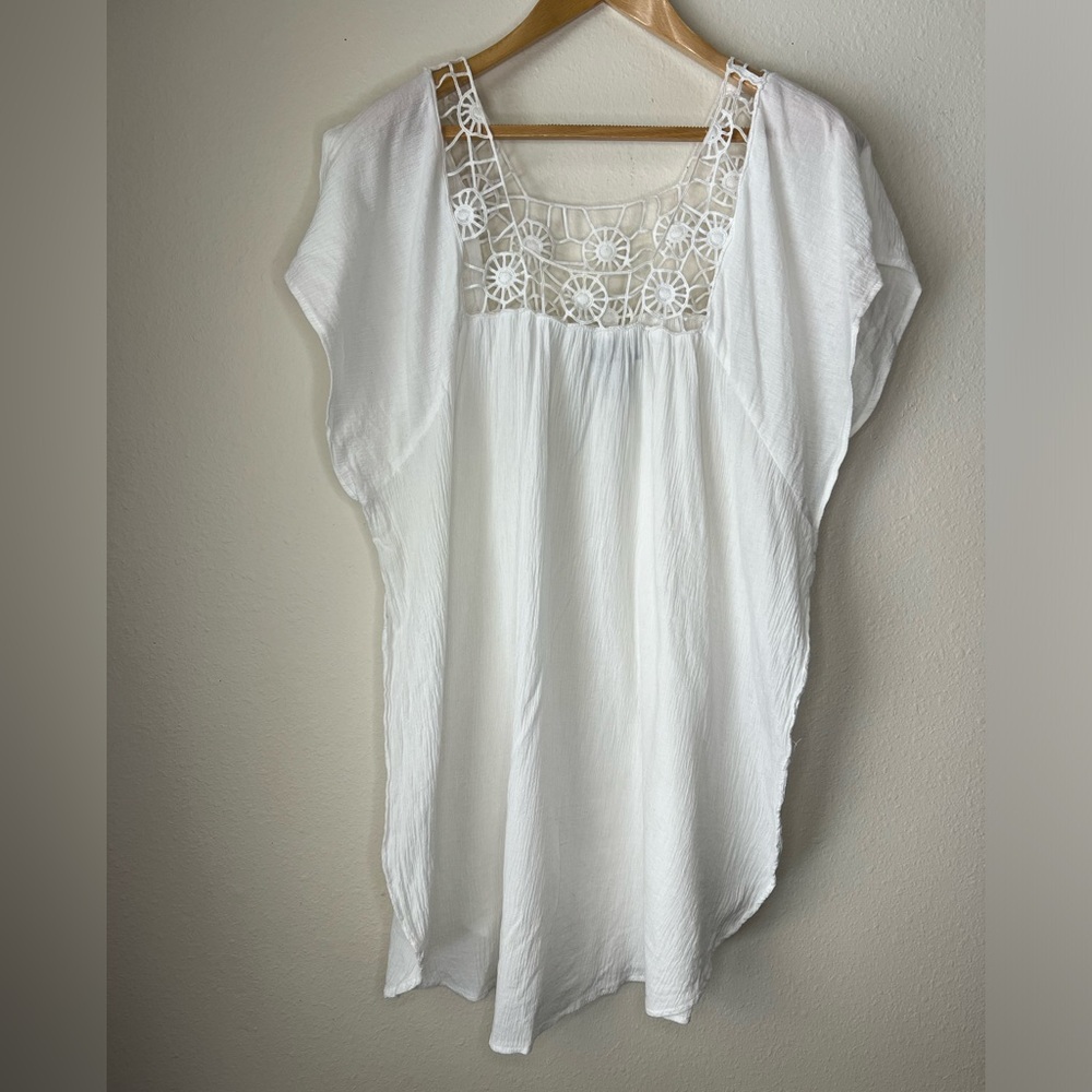 White Beach Cover Up size L